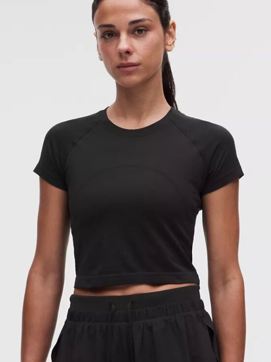 lululemon athletica Tops - NWOT Lululemon Swiftly Cropped T-shirt Size 10